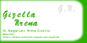 gizella mrena business card